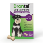 Drontal Tasty Bone Wormer Tablets, Convenient for Small and Medium Dogs (2 to 20kg) - 1 tablet_0